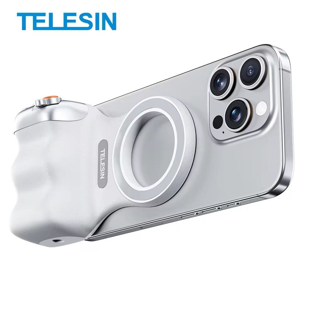 TELESIN Magnetic Phone Camera Shoot Hand Grip AND fill light attachment
